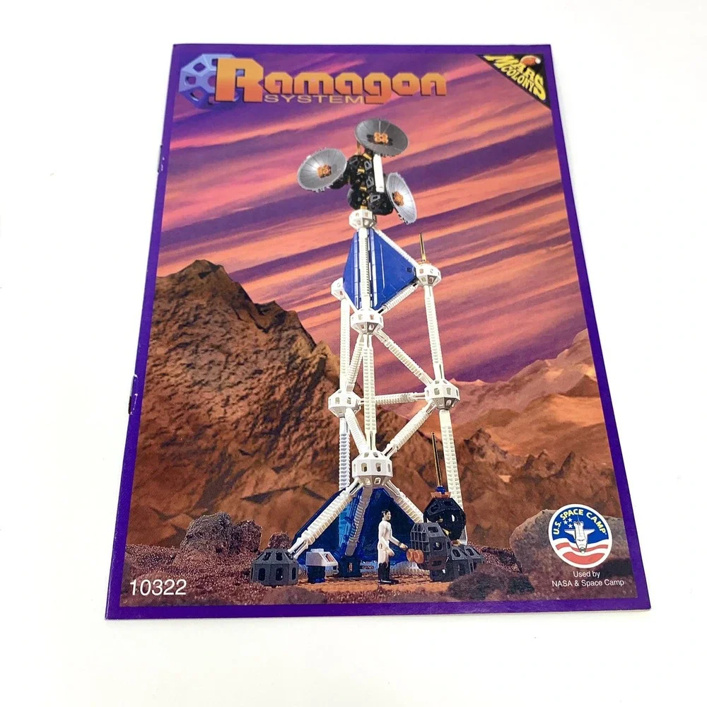 Vtg 1996 Ramagon System Mars Colony Communication Tower 105 Pcs #11322 OPEN BOX
